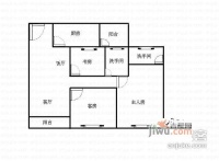 宝翠花园3室2厅2卫118㎡户型图