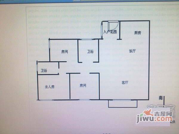 宝翠花园3室2厅2卫118㎡户型图