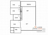 金宇名都3室2厅1卫96㎡户型图