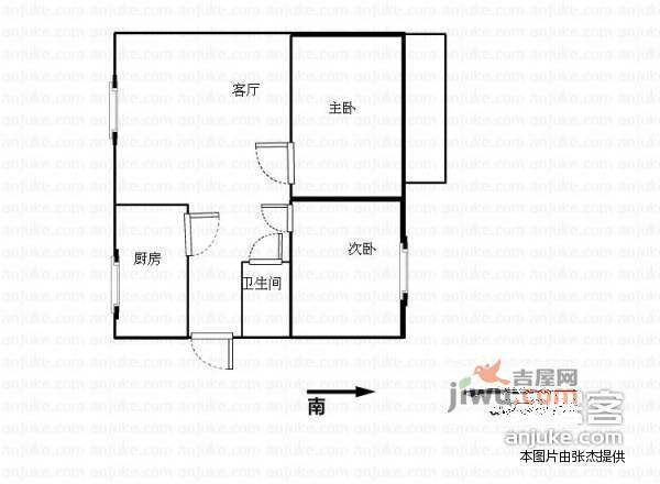 富泽苑3室2厅1卫户型图