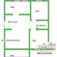 满庭芳花园2室2厅1卫户型图