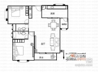 四季华城2室2厅2卫119㎡户型图