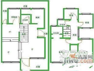 绿地21城A区5室3厅4卫338㎡户型图