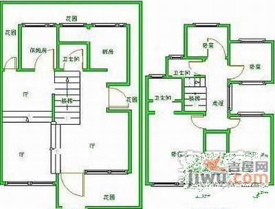 绿地21城A区4室3厅3卫167㎡户型图