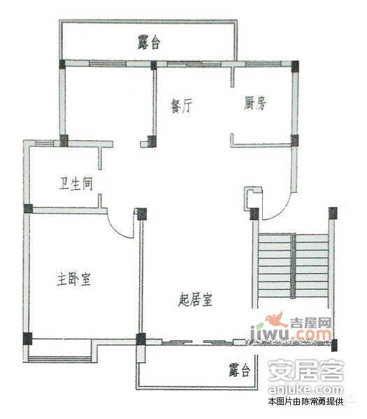 新城翡翠湾2室1厅1卫户型图