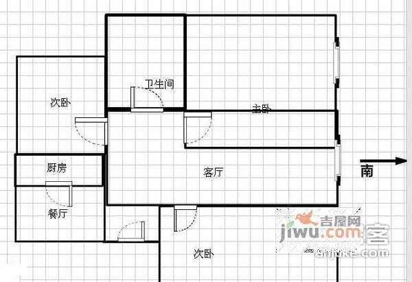 上海星城花苑3室2厅2卫134㎡户型图